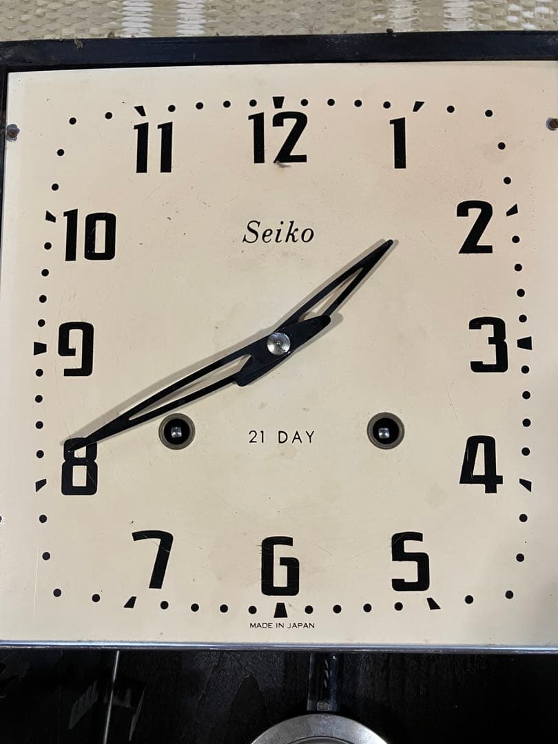 【昭和レトロ】時計SEIKO 21日巻　ゼンマイ時計