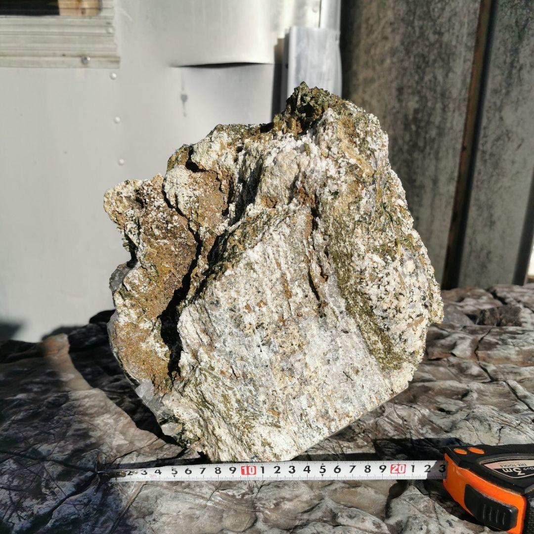 グリーンエピドート　原石　11.6キロ　鑑賞石　石　置物　オブジェ　インテリア