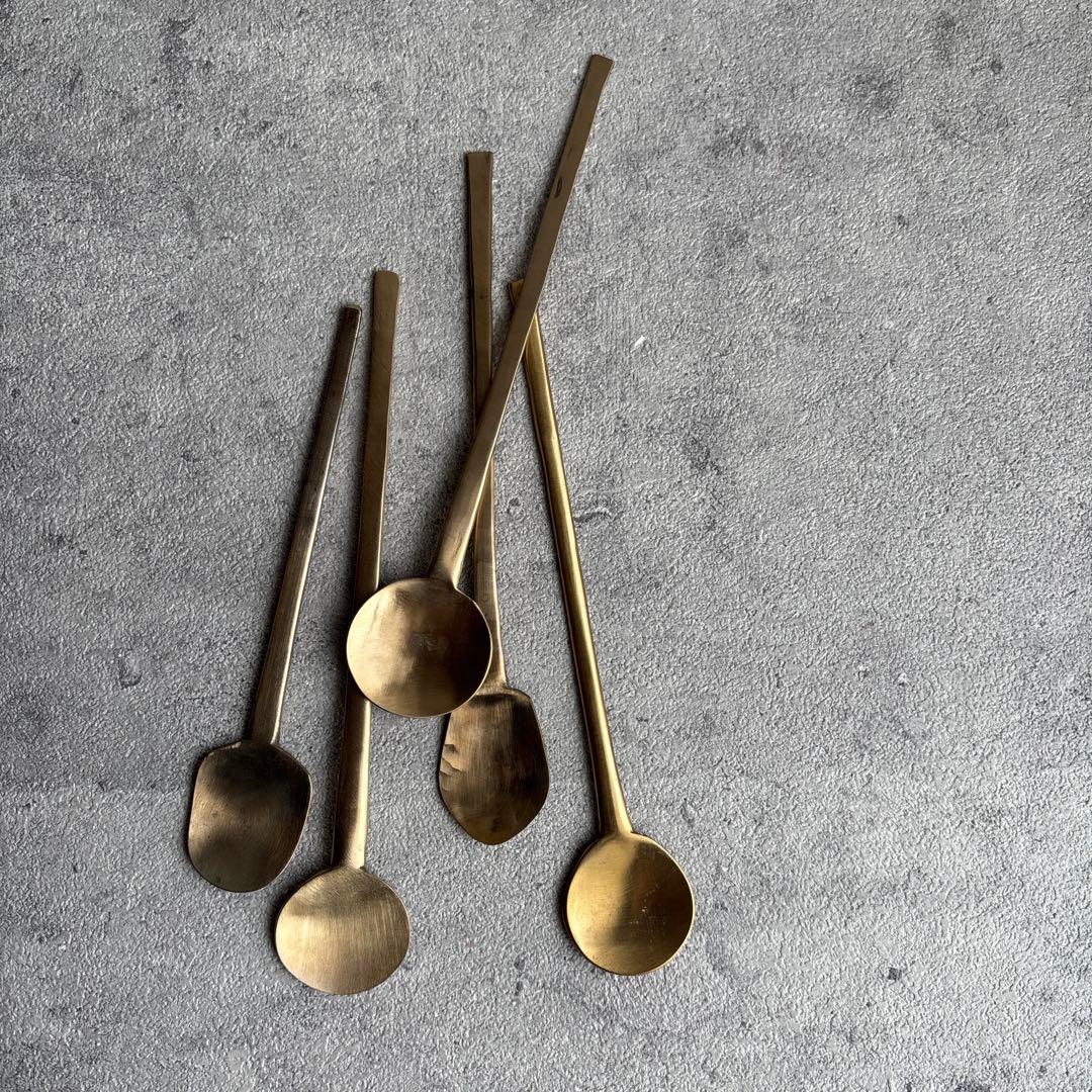 韓国 李朝スッカラ 5本 小 アンティーク 古道具 ビンテージ