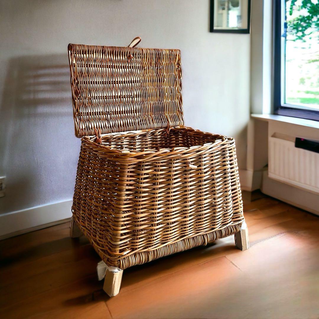 インテリアバスケット　アラログ　チェスト　蓋付きバスケット