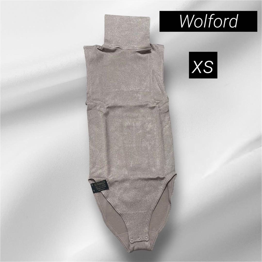 希少 Wolford ウォルフォード リブ ボディスーツ タートルネック 正規品