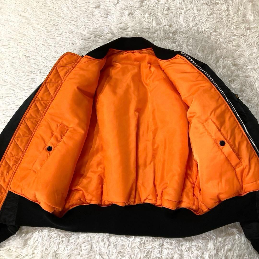 【美品】【現行】 アルファインダストリーズ　MA-1 Lサイズ　ブラック