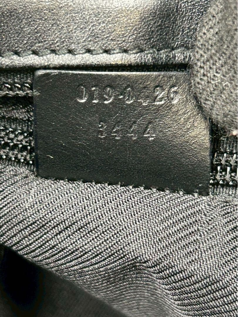 GUCCI GGキャンバス トートバッグ ブラック A4◎