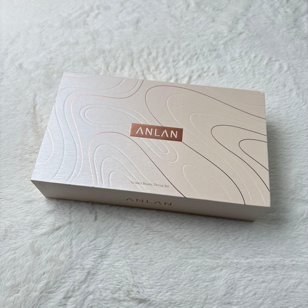 ANLAN リフトスパ温冷かっさ EMS リフトブラシ 電気ブラシ 4in1