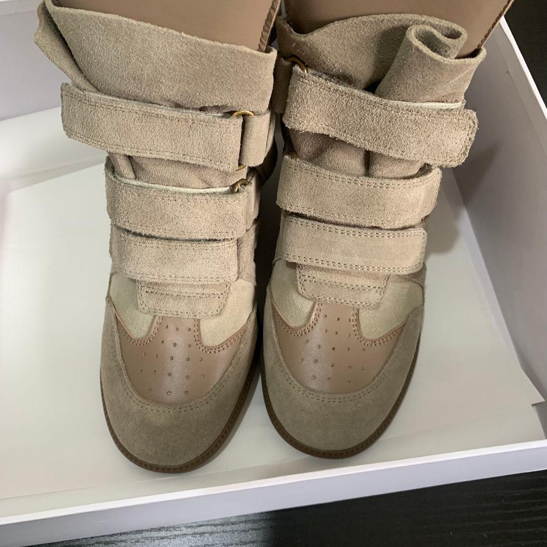 ISABEL MARANT ベージュ スニーカー 23.5CM