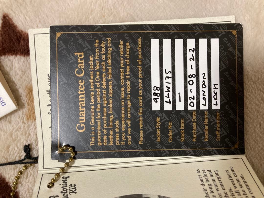 ヒロシ Lewis Leathers ウエスタンジャケット