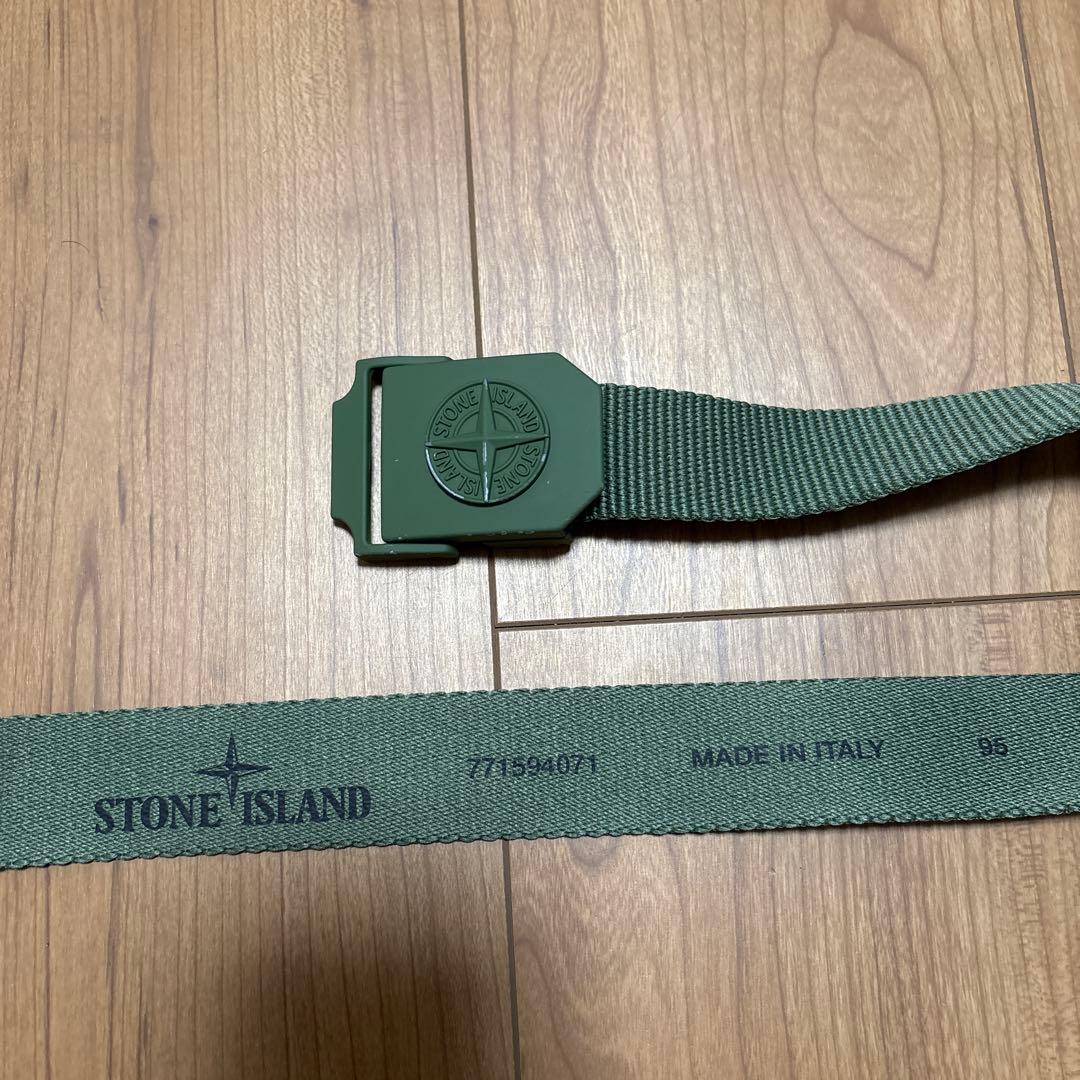 STONE  ナイロンベルト オリーブグリーン 95