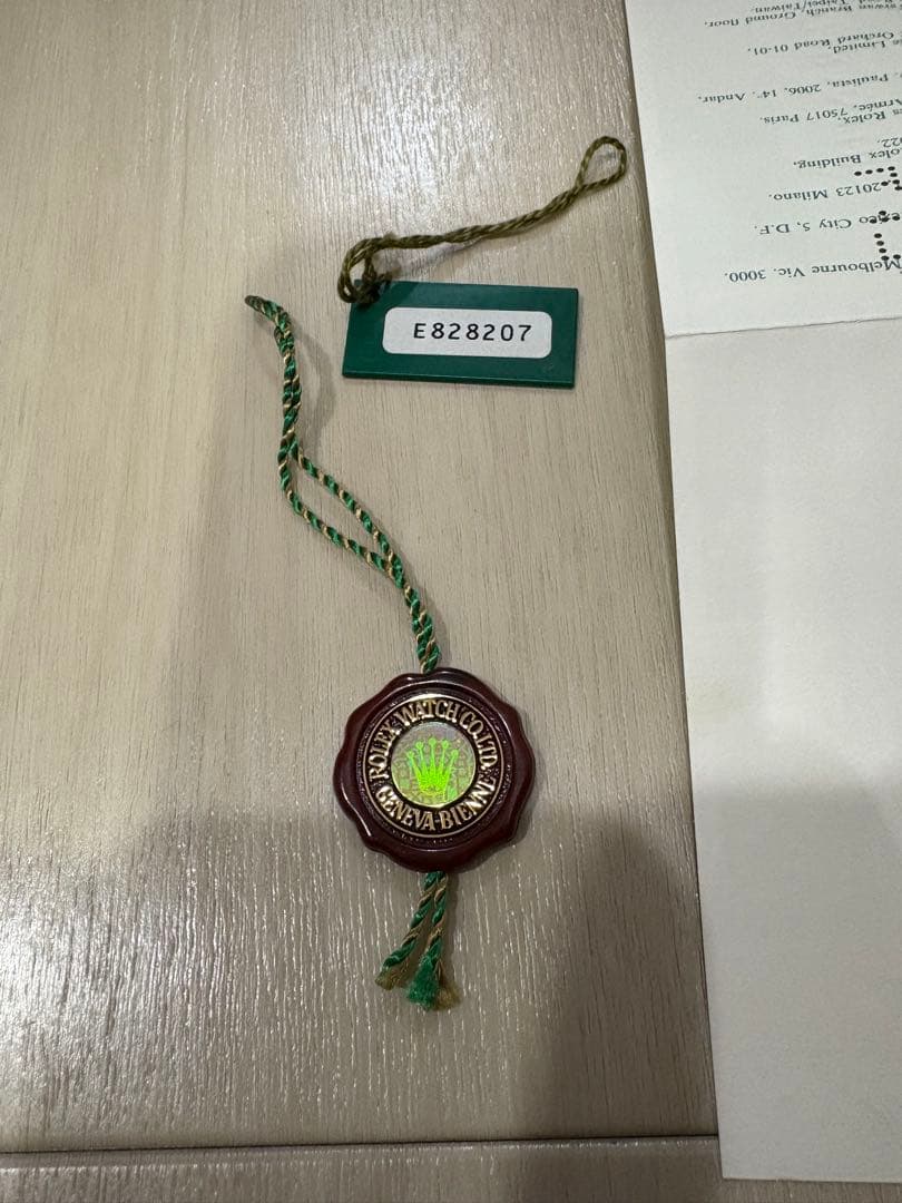 ロレックス　デイデイト　ヴィンテージボックス　ギャランティ　タグ