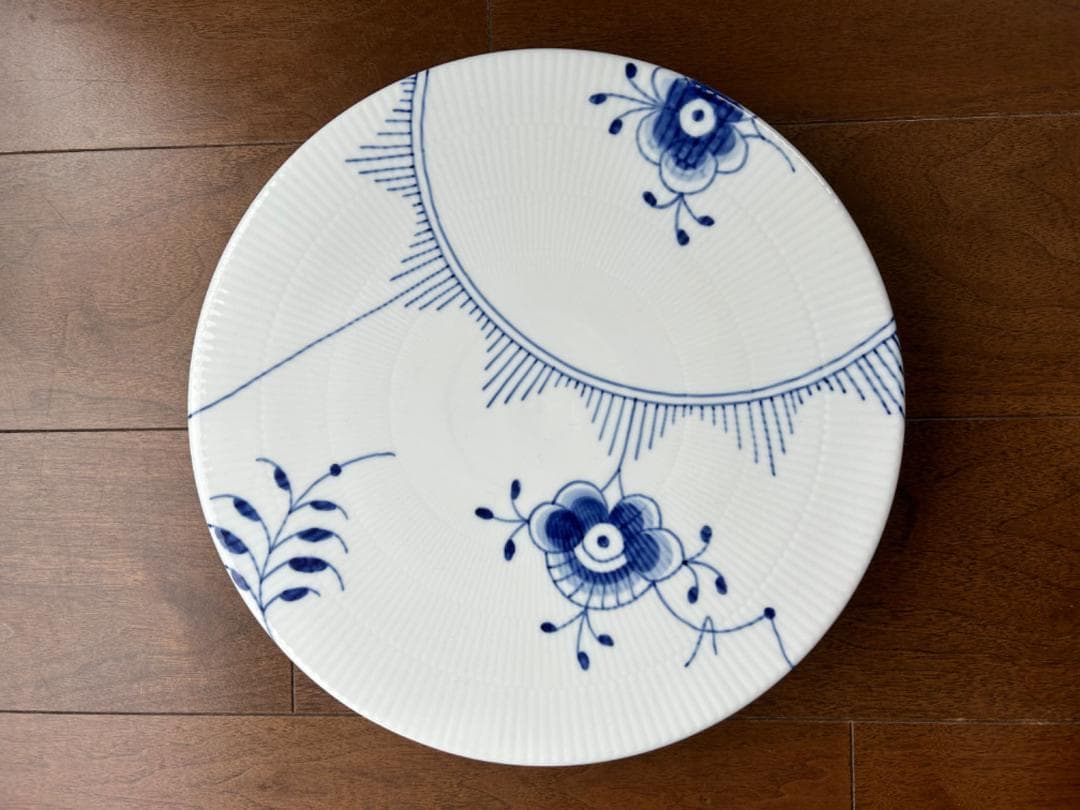 ロイヤルコペンハーゲン　ブルーフルーテッド　メガ　ケーキスタンド　廃盤品