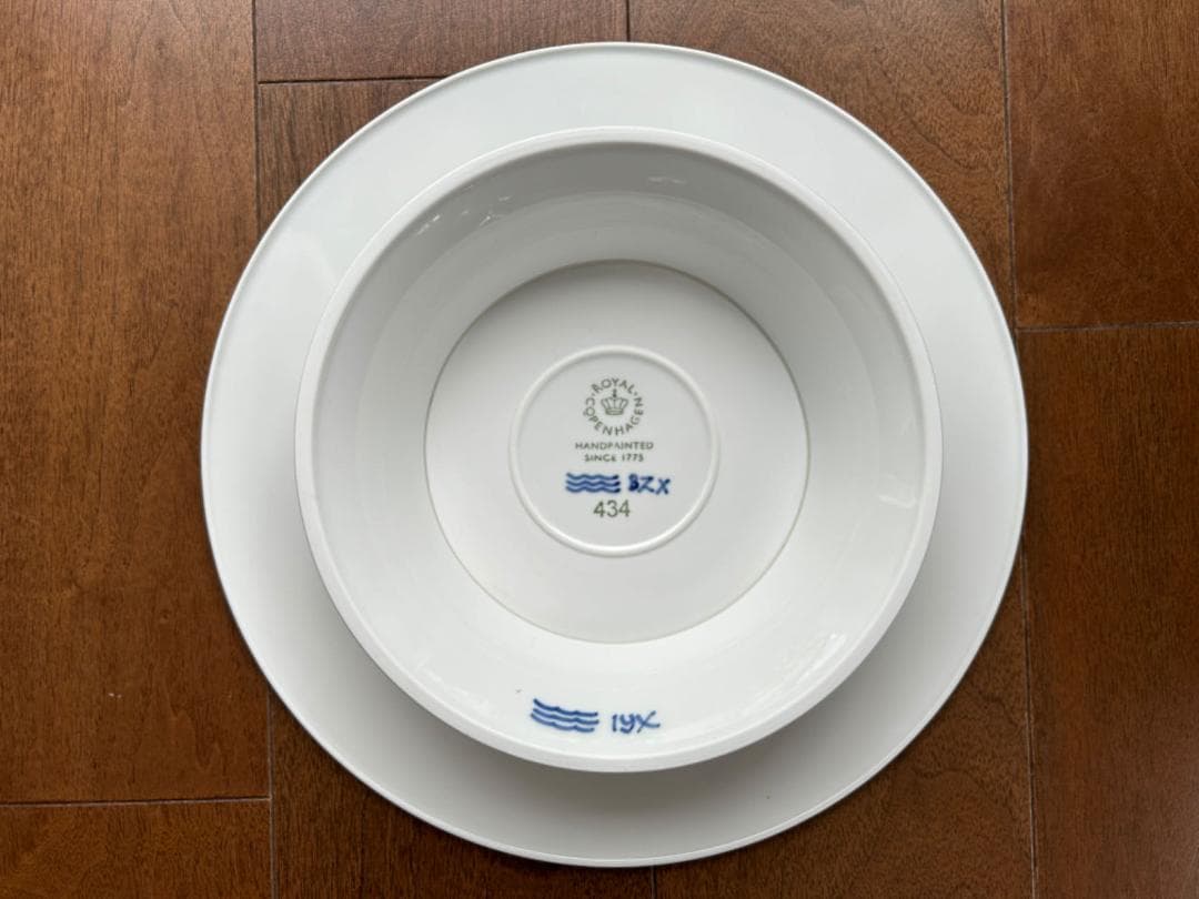 ロイヤルコペンハーゲン　ブルーフルーテッド　メガ　ケーキスタンド　廃盤品