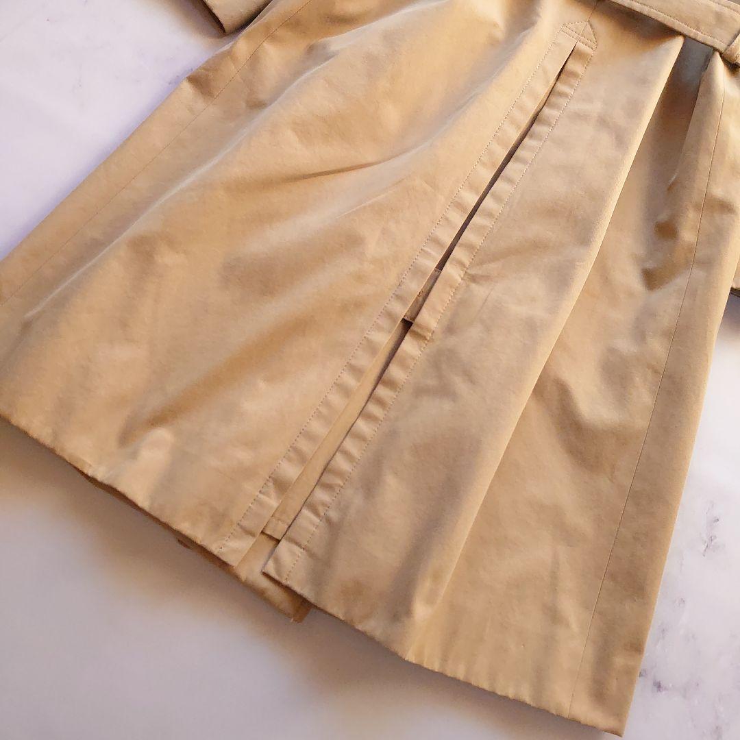 ドゥロワー トレンチコート ロング ベージュ コットン ベルト 36 S相当