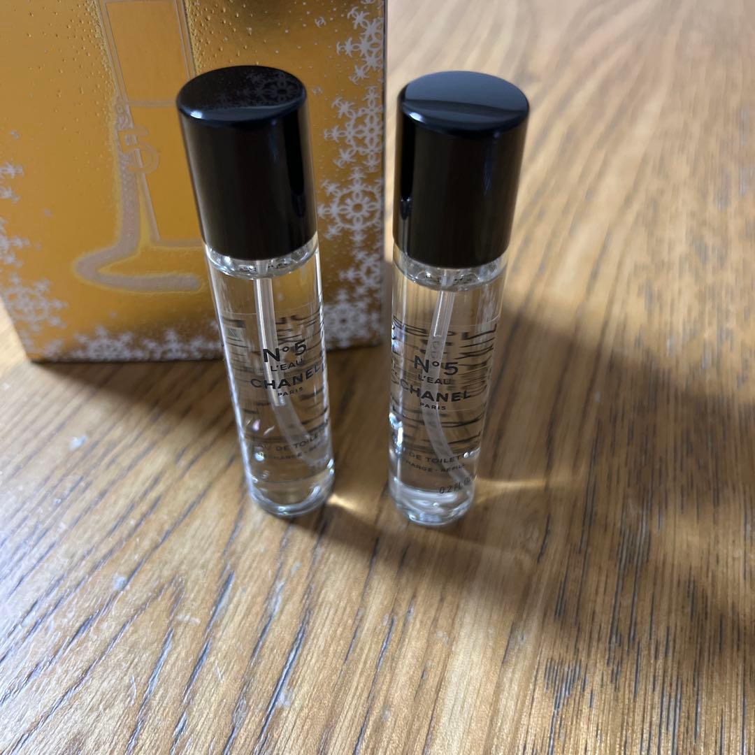 CHANEL N°5 オードトワレ 2本セット チェーン付き