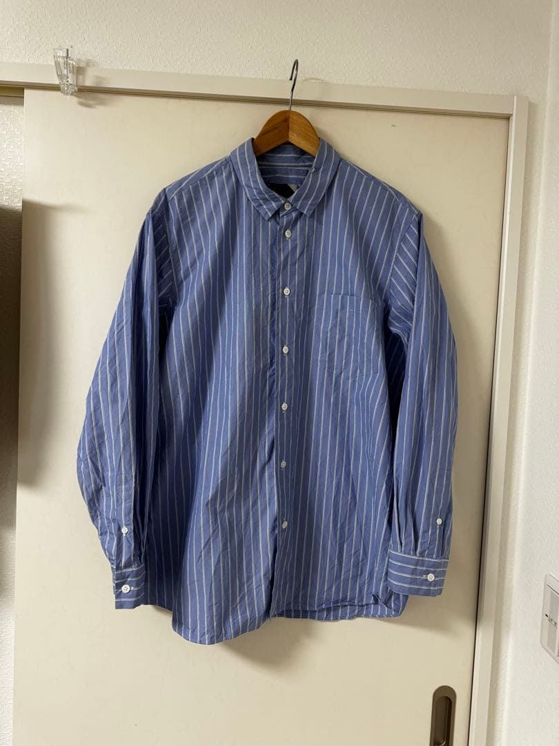 【ATON】COTTON TWILL OVERSISED SHIRT