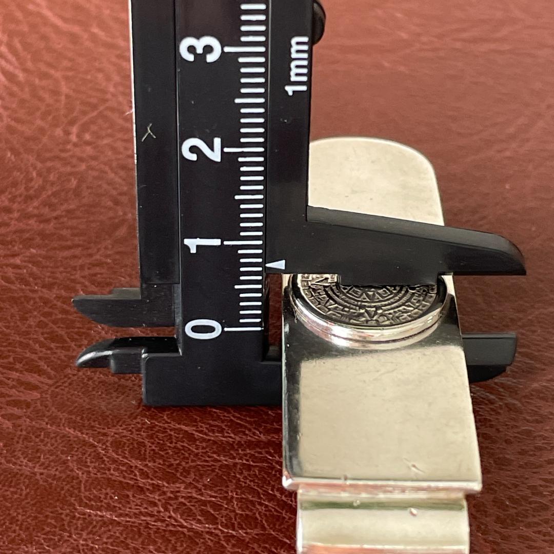 マネークリップ ビンテージ シルバー925メキシコ刻印 マヤカレンダー