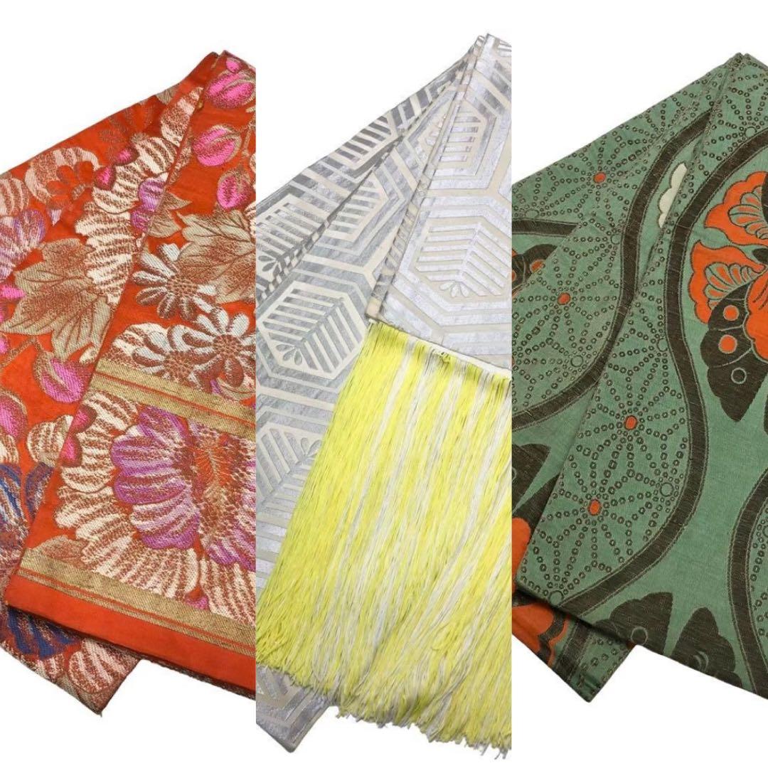 3点おまとめ 子供帯 七五三 7歳 花模様 CO-8123 8104 8143