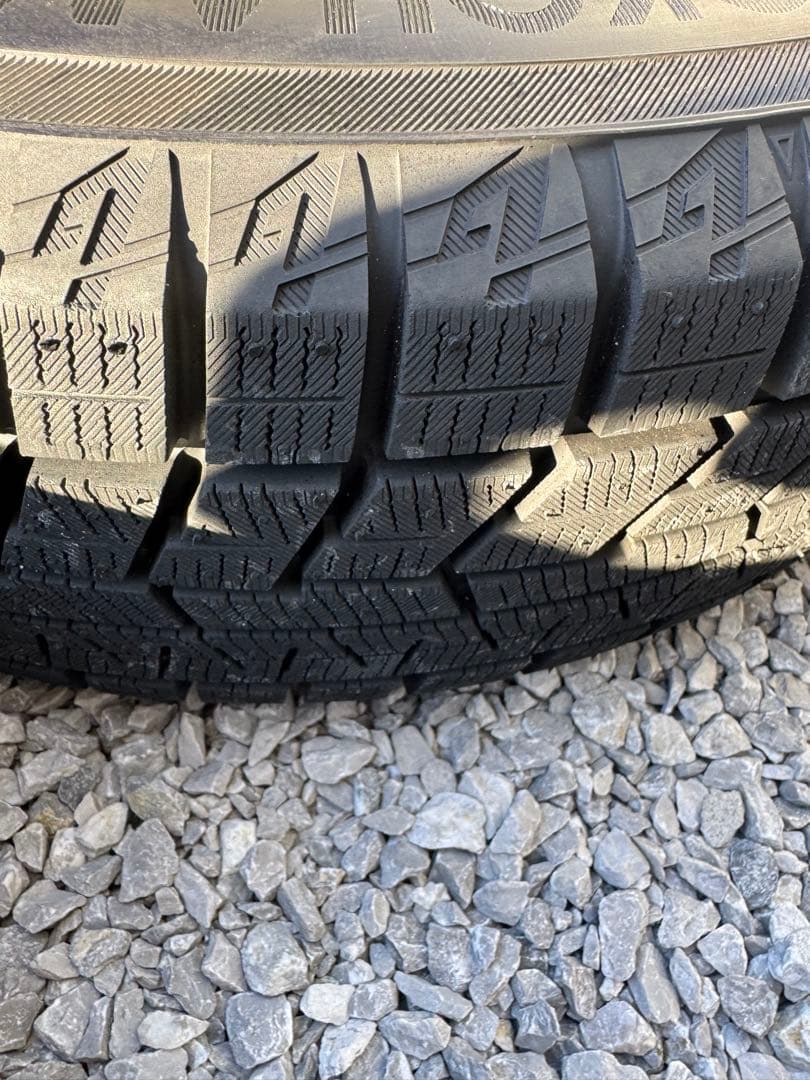 キ*2様 バリ山トヨタ15インチ鉄ホイール175/65R15スタッドレスタイヤ付