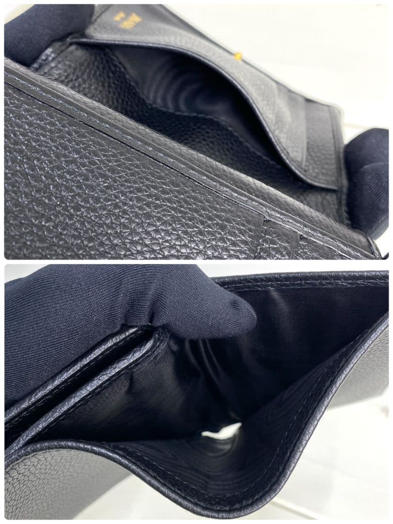 新品級✨PRADA プラダ　1MH025 三つ折り財布　メタルロゴ　金具