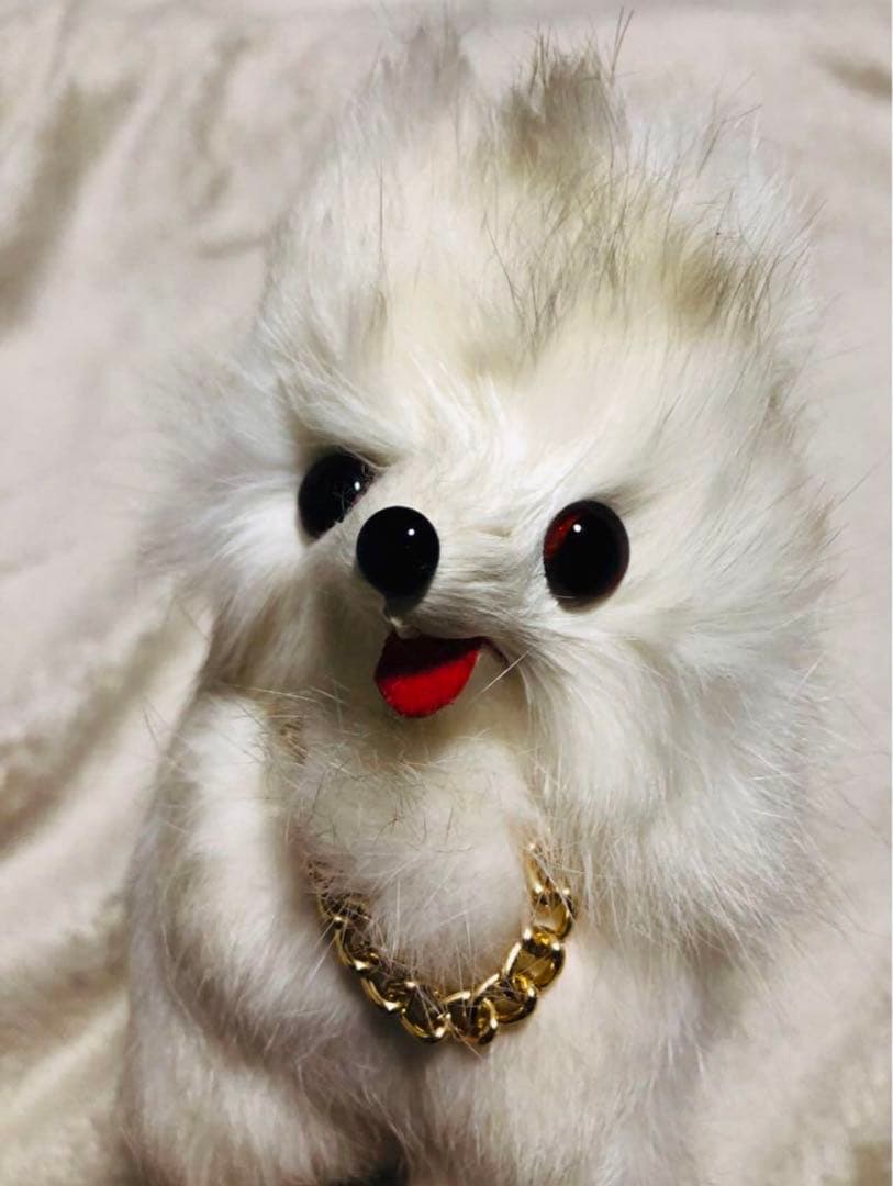 昭和レトロ　犬　ラビットファー　リアファー スピッツ　ポメラニアン　ぬいぐるみ