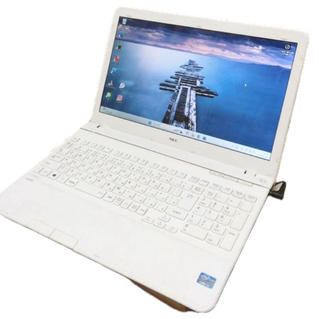 最新windows11✨白ノートパソコン✨すぐ使える初期設定済オフィスDVD機能