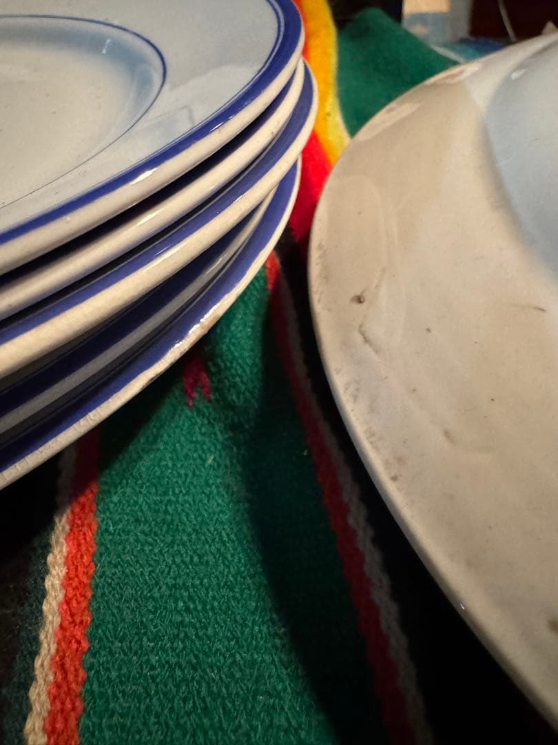 松村硬質陶器　リム皿　約20cm 10枚セット