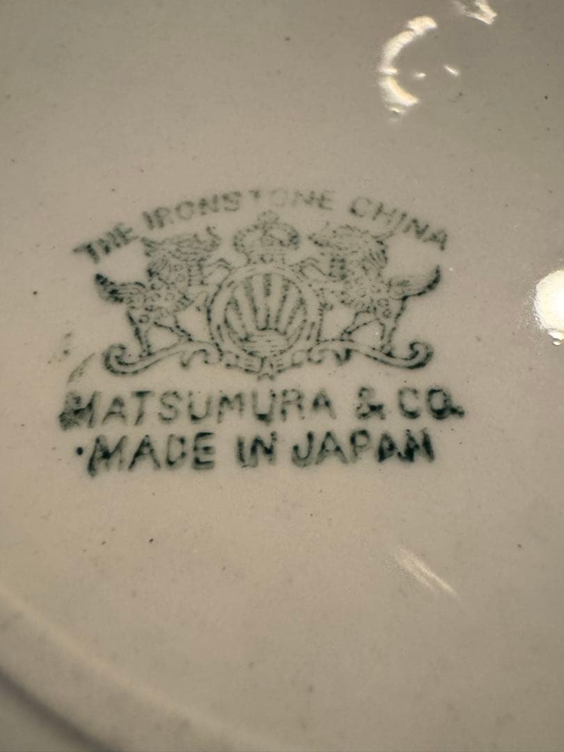 松村硬質陶器　リム皿　約20cm 10枚セット