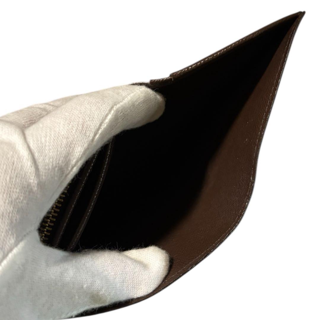 ルイヴィトン　ダミエ　トレゾール　二つ折り財布