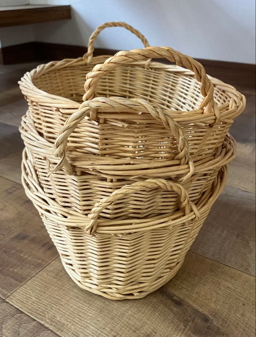 ナチュラル　バスケット　籠　カゴ　未使用品もあり　計37個セット