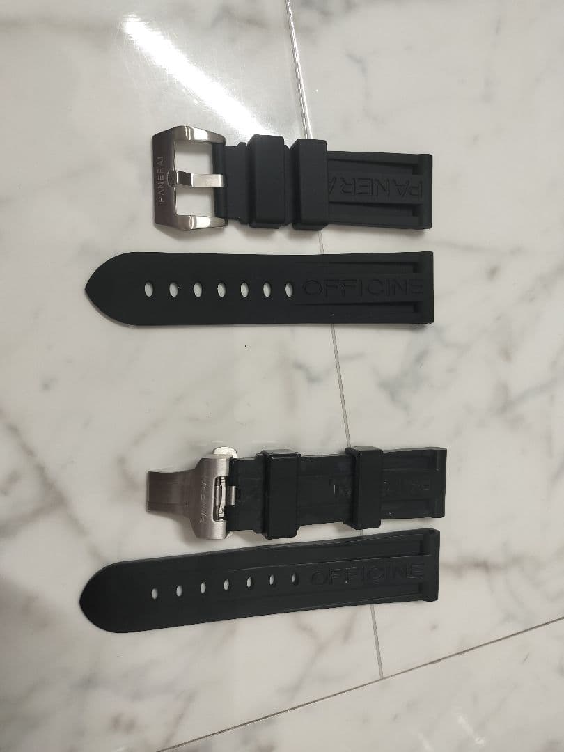 PANERAI パネライ ラバー ベルト ブラック 2種セット ルミノール