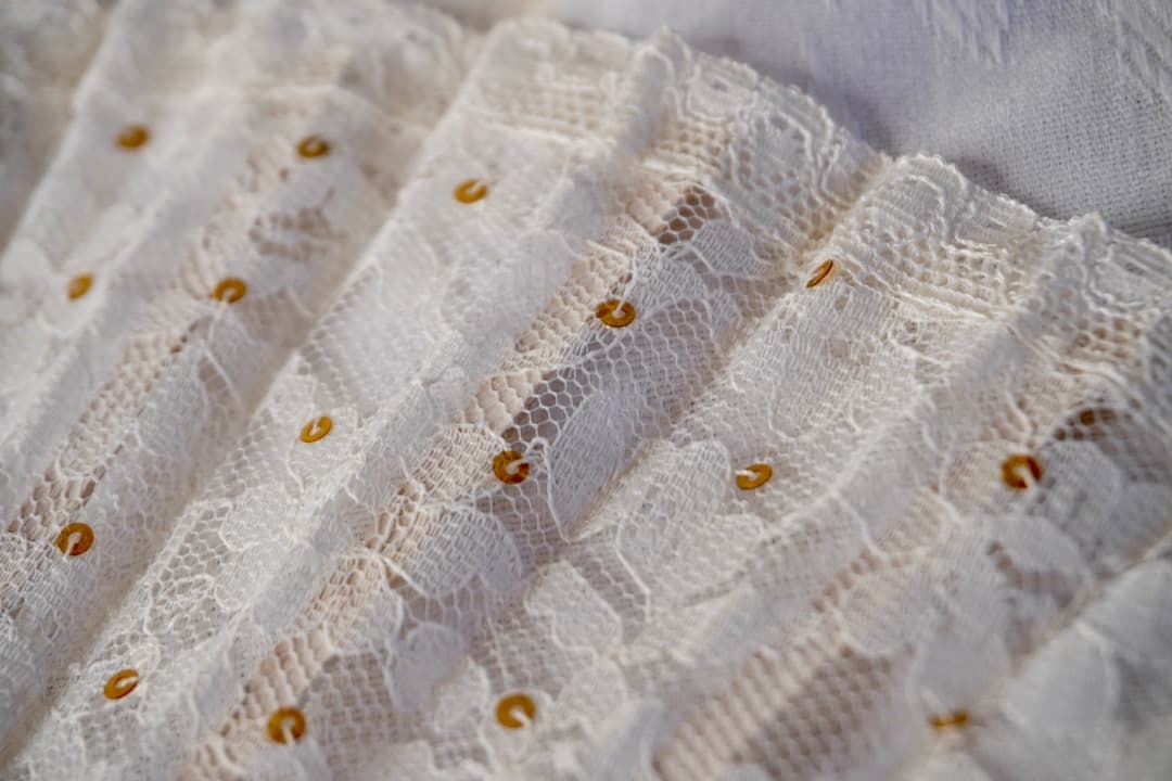 フランス アンティーク エヴァンタイユ レース扇子