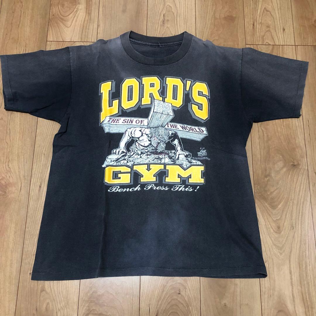 90s 激レア　LORDS GYM ローズジム ジーザス　Ｔシャツ