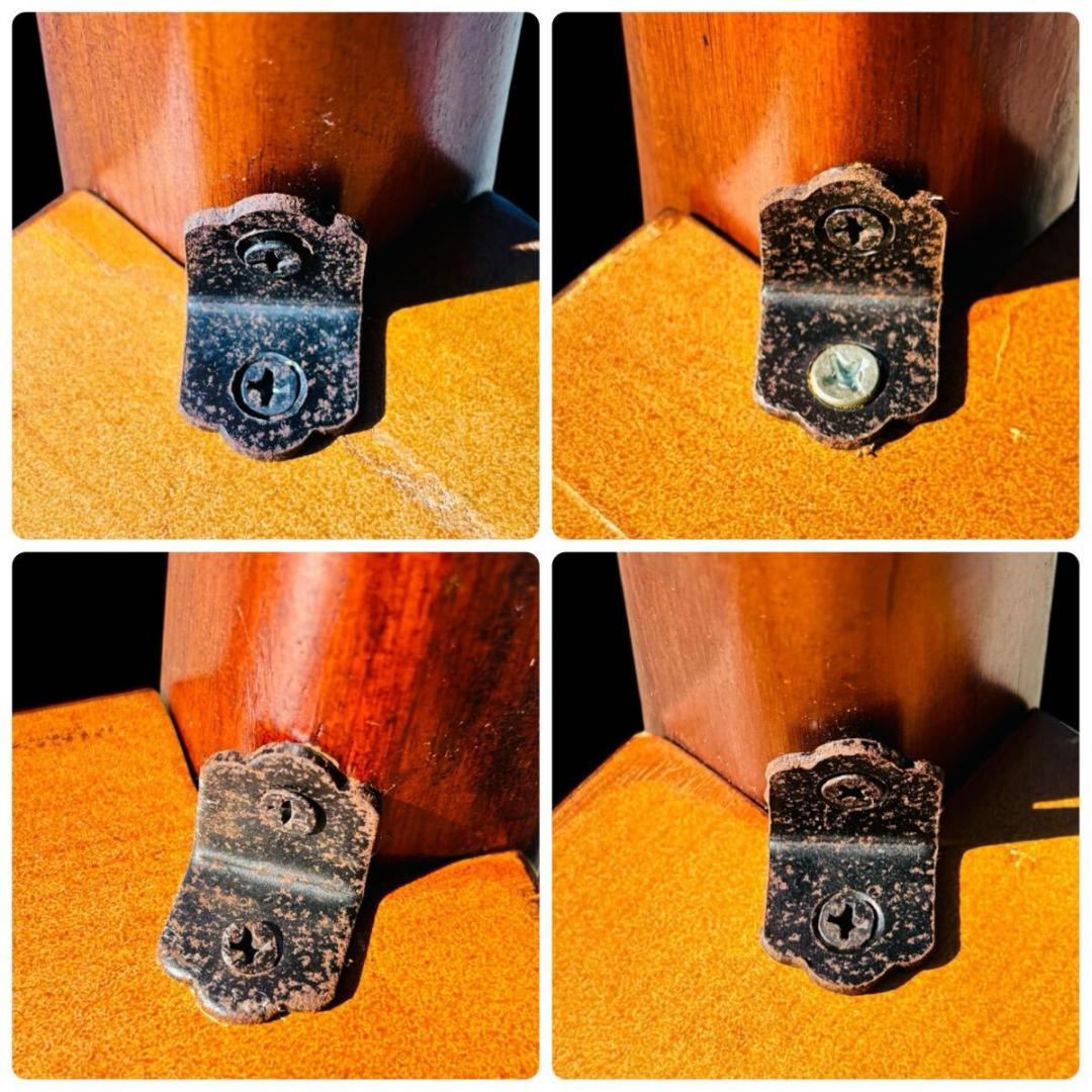 大理石 花台 木製 猫脚 フラワースタンド サイドテーブル