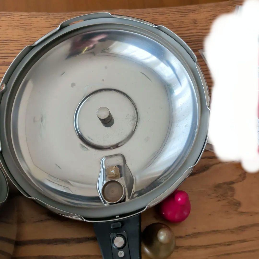 Lサイズ(赤・白おもり・掃除棒付)、アサヒ軽金属、朝日軽金属、圧力鍋