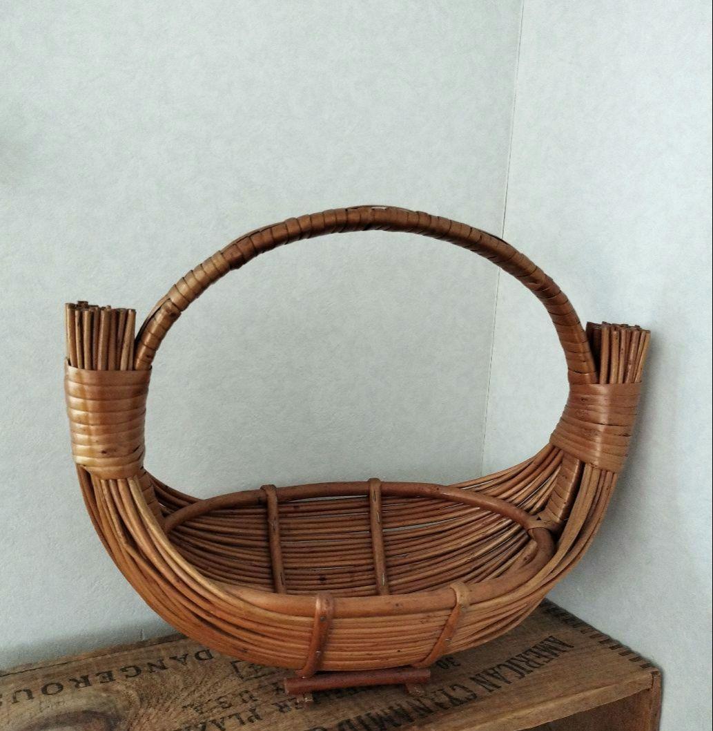 北欧ヴィンテージ雑貨　籐のかご