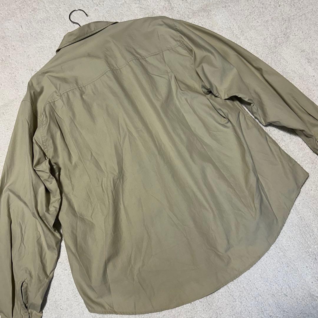 オーラリー AURALEE ビッグシャツ ウォッシュドフィンクスツイルシャツ　L