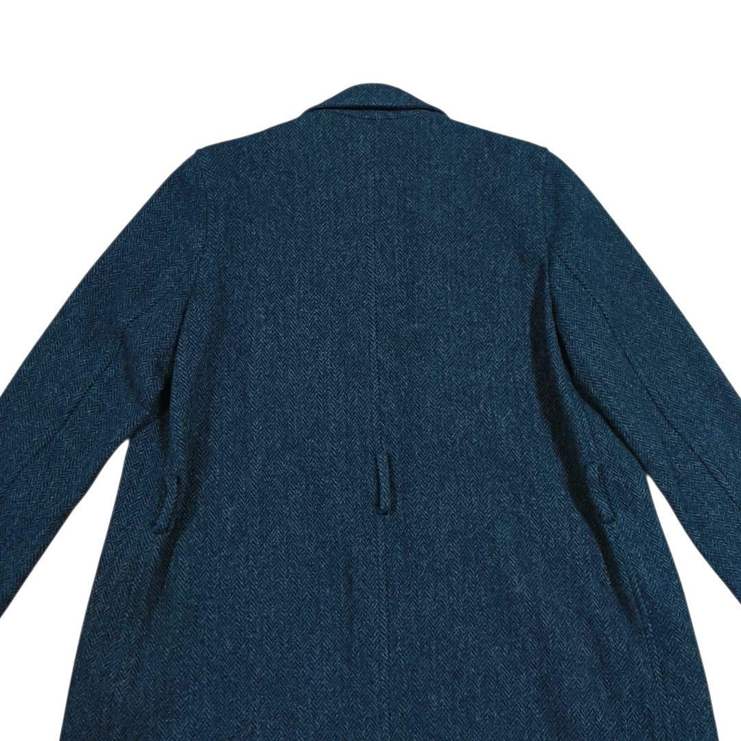 美品✨️ポロラルフローレン　ロングコート　ガウン　グレー系　L　ヘリンボーン