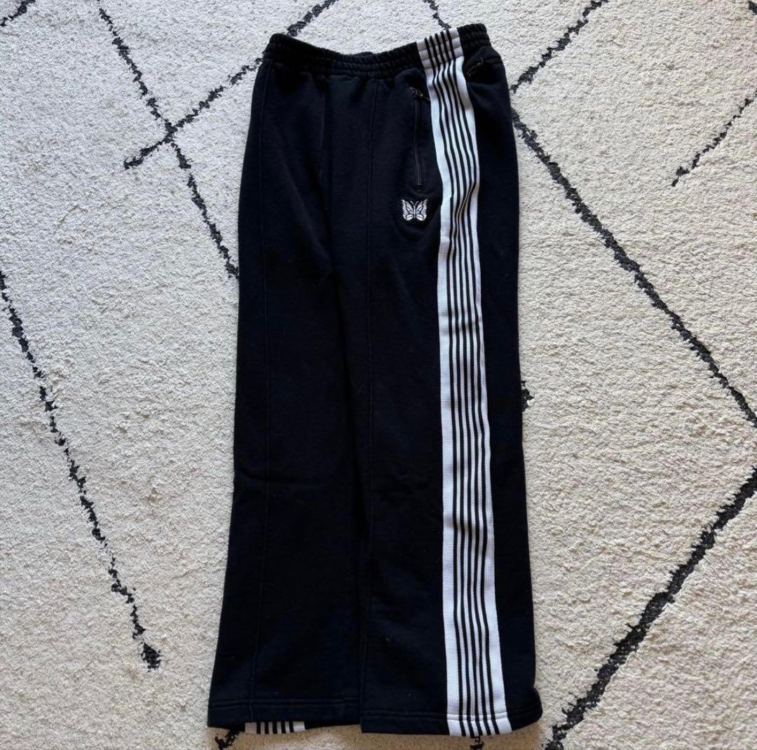 ニードルス　トラックパンツ　スウェット生地　ブラック　ホワイト