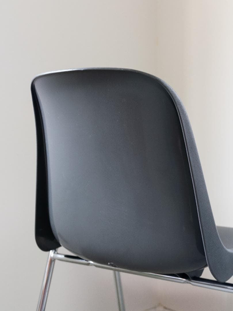 MOD ELENA チャコール スタッキングチェア 2脚 ミッドセンチュリー