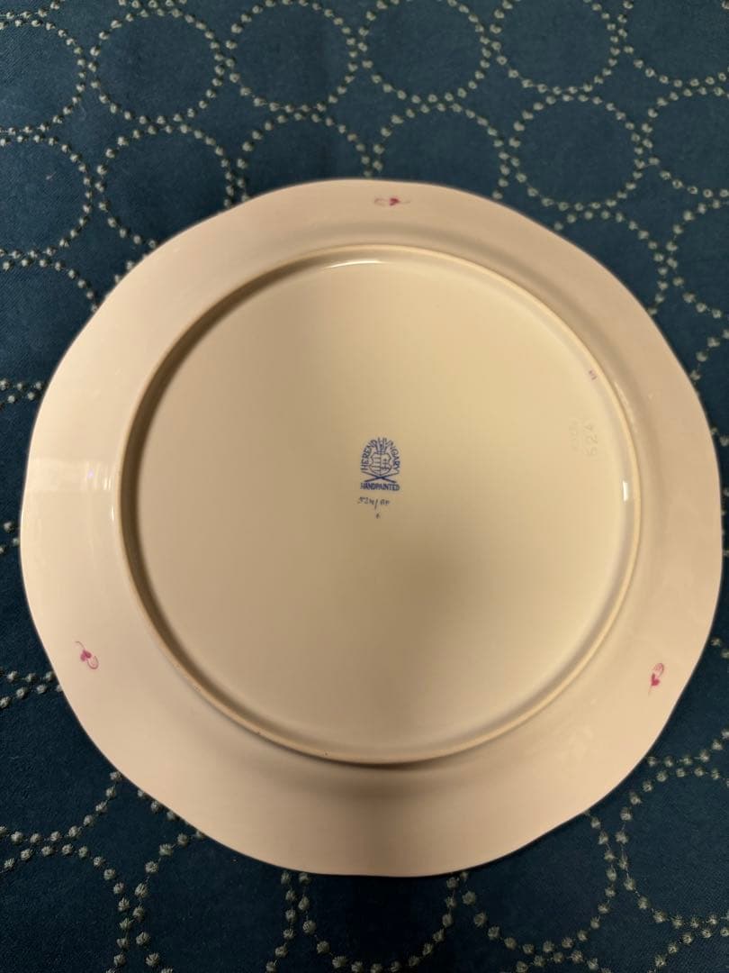 HEREND ヘレンド　アポニーピンク②プレート皿　25cm２枚