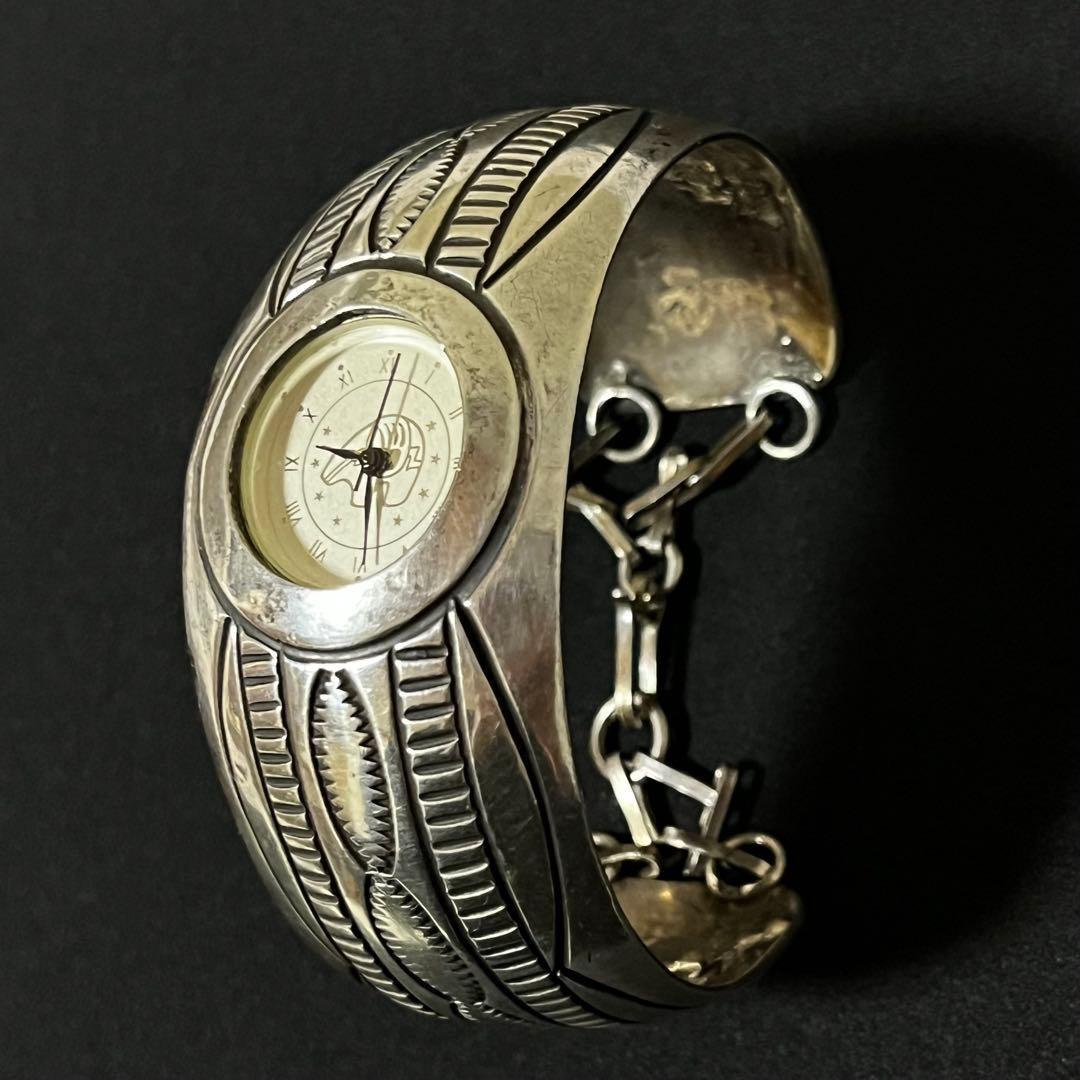 Carson B. バングルウォッチ スターリングシルバー ヴィンテージ ナバホ