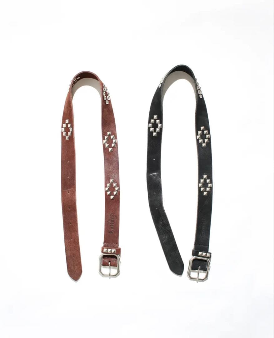 ブラウン　ANTIMID STUDS BELT 超希少 即完売