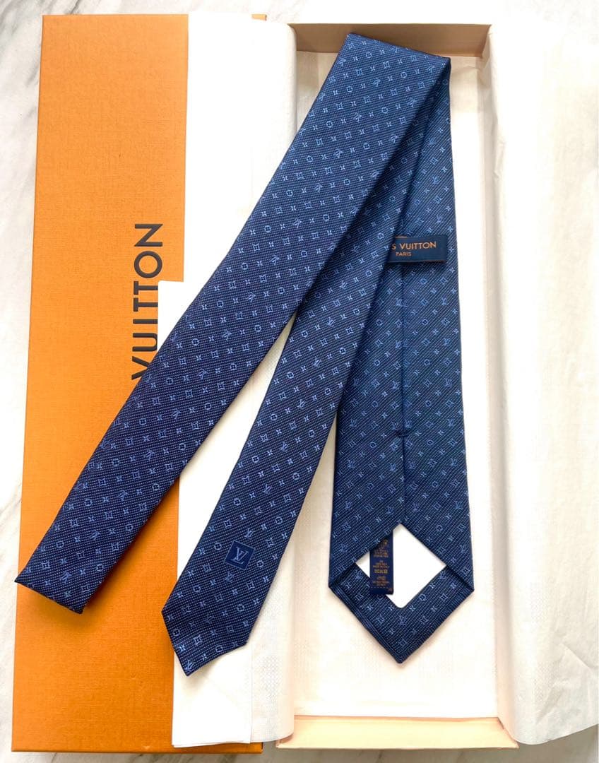 新品 ルイヴィトン ネクタイ ハイブランド モノグラム クラシック 現行