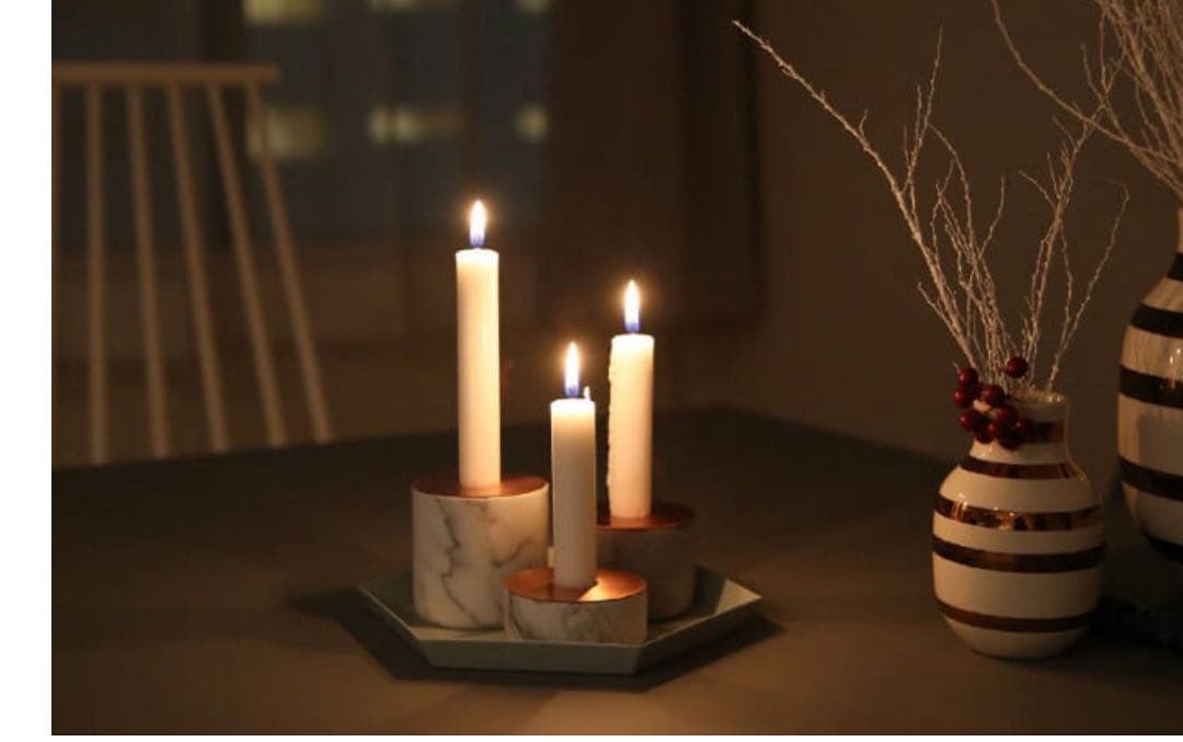 MENU CHUNK of Marble L チャンク キャンドルホルダー