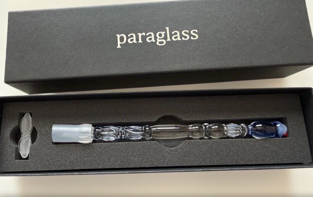 paraglass 恋するガラスペン　クリームソーダ　ブルー