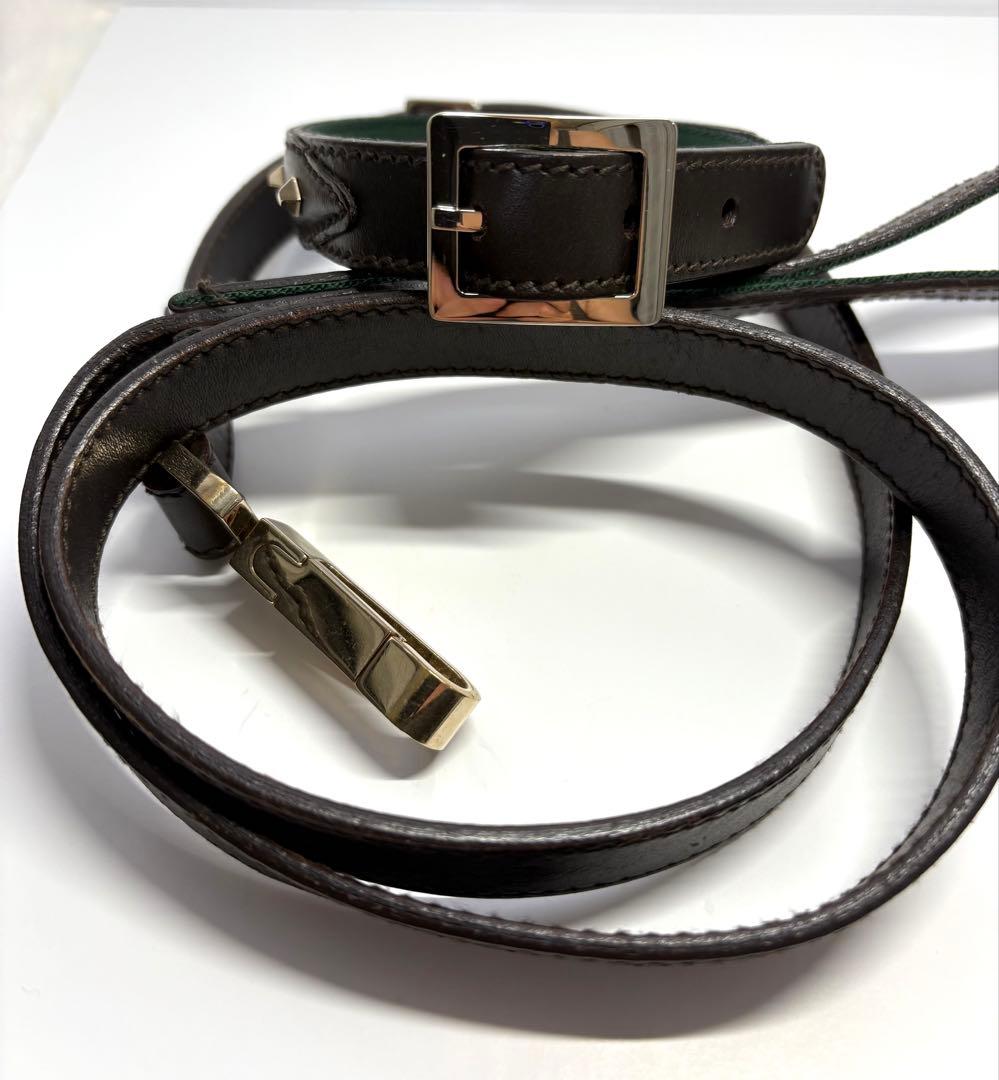 GUCCI激レアヴィンテージ 首輪リードセット