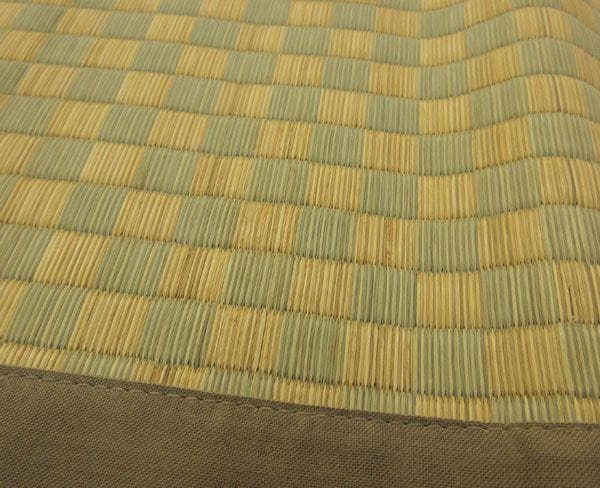 添島勲商店 国産 い草花ござ ラグ 紋織り 約190ｘ190cm No757