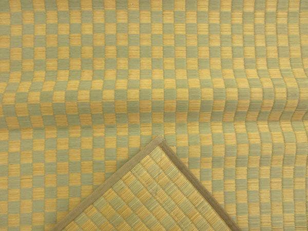 添島勲商店 国産 い草花ござ ラグ 紋織り 約190ｘ190cm No757