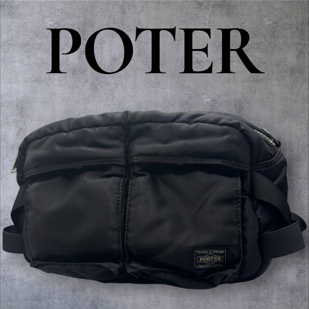 外観極美品✨ポーター PORTER タンカー ボディバッグ ショルダーバッグ 黒