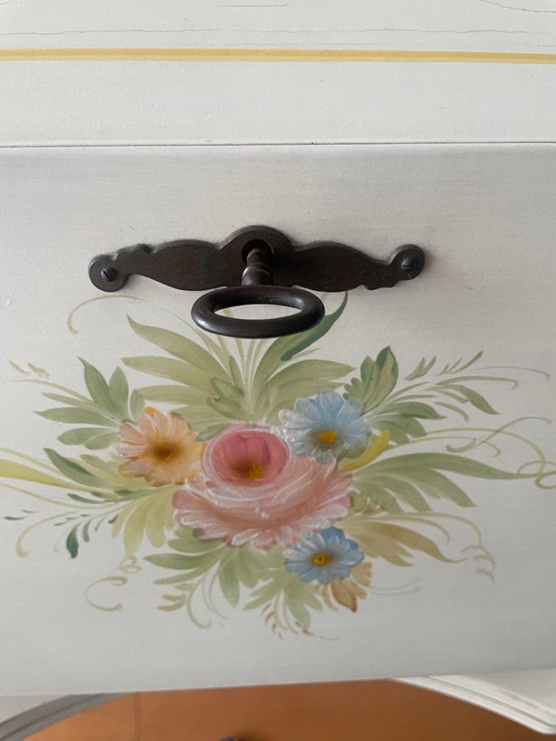 イタリア製❀︎花柄❀︎猫足ライティングビューロー・デスク(送料込み)