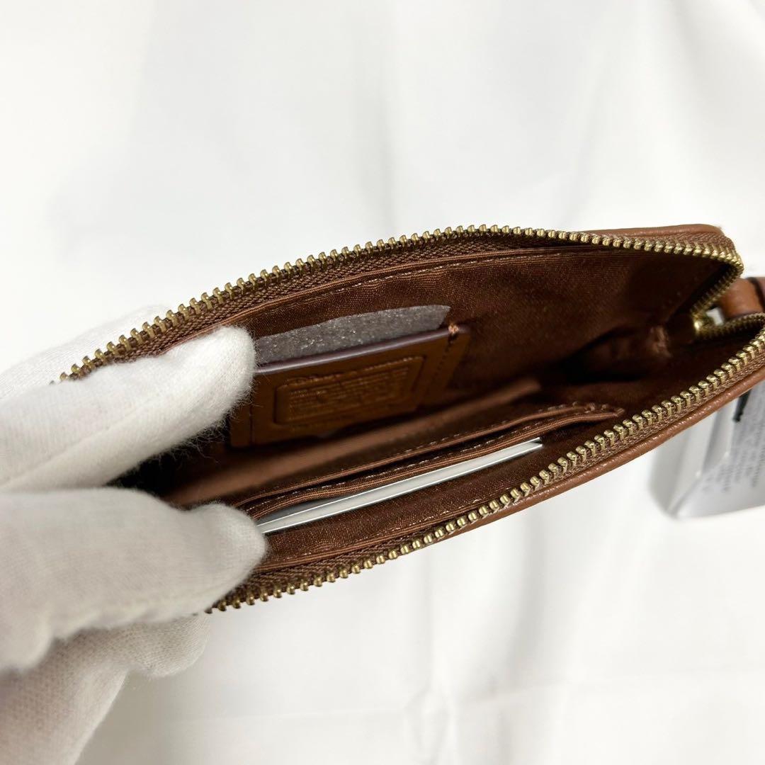 COACH x Disneyレザージップポーチ リストレット ミッキー 定期入れ