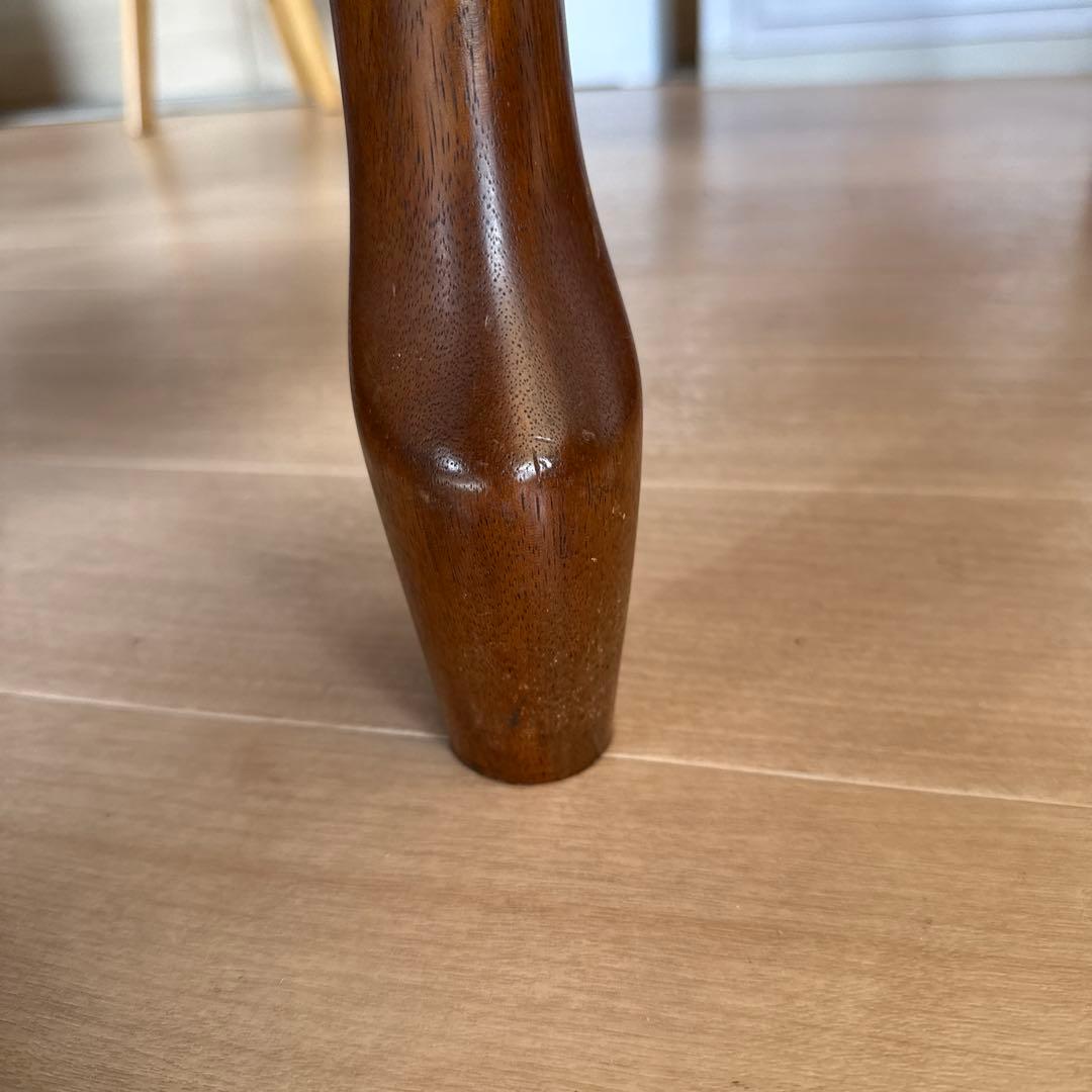 昭和レトロ マルニ 木製オーバル 伸縮式ダイニングテーブル 楕円形アンティーク